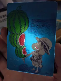 One Piece Natsucomi Metakira Watermelon Promo Card Ft Monkey F. Luffy US Seller - Image 1