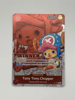 One Piece Tony Tony Chopper P-101 Winner Promo Card - Image 1