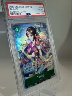 2026 One Piece EB03 EN Tashigi Alternate Art #018 PSA 10 GEM MINT - Image 2
