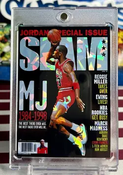 SLAM Michael Jordan Short Print Fan Art Cracked Ice Holo 6 Card Lot SLAM SET 1 - Image 1