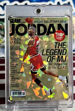 SLAM Michael Jordan Short Print Fan Art Cracked Ice Holo 6 Card Lot SLAM SET 1 - Image 3
