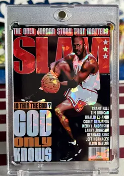 SLAM Michael Jordan Short Print Fan Art Cracked Ice Holo 6 Card Lot SLAM SET 1 - Image 5
