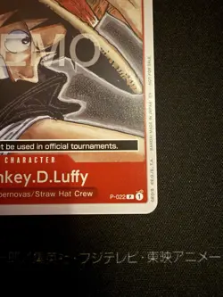 One piece Tcg P-022 Monkey D Luffy Promotional Demo card. - Image 5