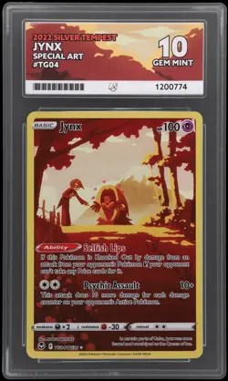 Jynx Silver Tempest TG04/TG30 Trainer Gallery Graded Pokemon Card ACE 10 - Image 1