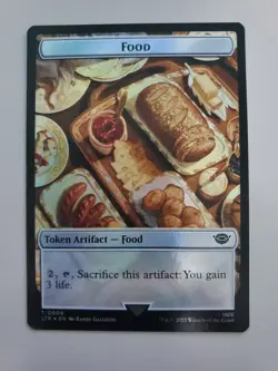 MTG Smaug(7) / Food(9) LotR: Tales Of Middle-earth Foil Double Sided Token - Image 2