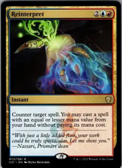Reinterpret 73 - Commander 2021 NM - Magic: The Gathering TCG - Image 1