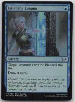 Enter the Enigma #52 Foil Duskmourn: House of Horror Magic: The Gathering HP - Image 1