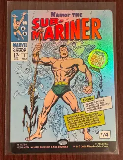Namor the Sub-Mariner (Borderless) (0391) Marvel Super Heroes Foil - Image 1