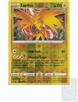 ZAPDOS 048/185 Holo Rare VIVID VOLTAGE Pokemon Holo Near Mint - Image 1
