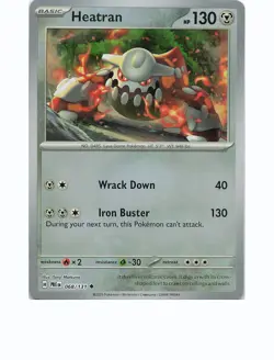 HEATRAN 068/131 Uncommon PRISMATIC EVOLUTIONS Pokemon Near Mint - Image 1