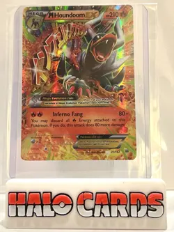PACK Fresh Mega M HOUNDOOM EX 22/162 XY BREAKthrough HOLO FULL ART Pokemon Y12 - Image 1