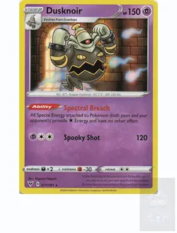 DUSKNOIR 071/185 Holo Rare VIVID VOLTAGE Pokemon Holo Near Mint - Image 1