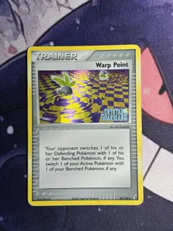 Warp Point 84/100 2006 Ex Crystal Guardians Reverse Holo Stamped Pokemon Card MP - Image 2