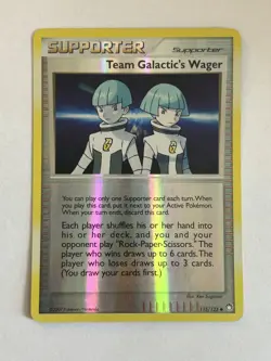 Pokemon Team Galactic's Wager 115/123 Reverse Holo Mysterious Treasures - LP - Image 1