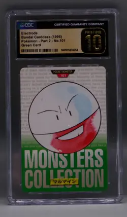 Japanese Pokemon carddass ELECTRODE #101 Bandai Japan 1996 CGC 10 Pristine part2 - Image 3