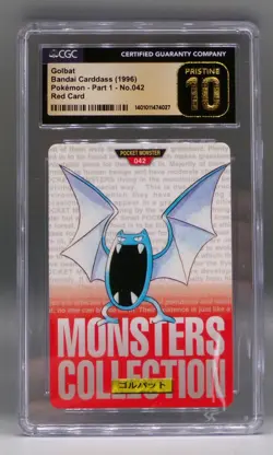 Japanese Pokemon carddass GOLBAT #042 Bandai Japan 1996 CGC 10 Pristine part 1 - Image 3