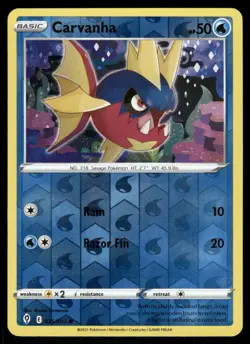 Carvanha 035/203 - Evolving Skies - Reverse Holo Common MP - Image 1