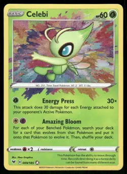Celebi 009/185 - Vivid Voltage - Holo Amazing Rare NM - Image 1