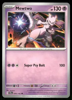 Mewtwo 59/142 - Stellar Crown - Uncommon NM - Image 1
