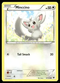 Minccino 87/124 - Fates Collide - Common NM - Image 1