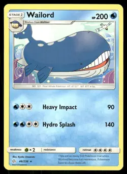 Wailord 46/236 - Cosmic Eclipse - Rare NM - Image 1