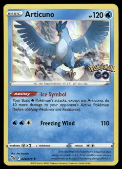 Articuno 024/078 - Holo Pokemon GO - Holo Rare LP - Image 1