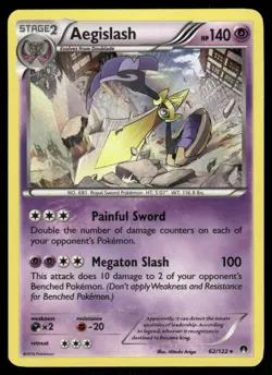 Aegislash 62/122 - Holo BREAKpoint - Rare NM - Image 1
