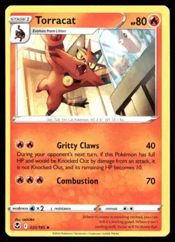 Torracat 031/195 - Silver Tempest - Uncommon NM - Image 1