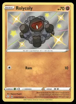 Rolycoly SV067/SV122 - Shining Fates Shiny Vault - Holo Shiny Rare NM - Image 1