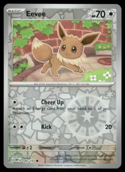 Eevee 166/197 - Obsidian Flames - Reverse Holo Common NM - Image 1