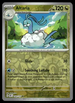 Altaria 160/197 - Obsidian Flames - Reverse Holo Uncommon NM - Image 1