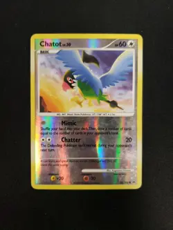 Chatot 55/100 Majestic Dawn Reverse Holo (Pokemon TGC) HP - Image 1