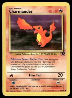 Charmander 50/82 - Team Rocket - Unlimited Common LP - Image 1