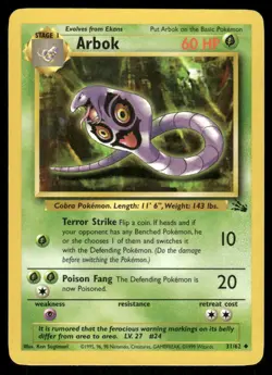 Arbok 31/62 - Fossil - Unlimited Uncommon MP - Image 1