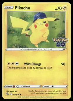Pikachu 028/078 - Holo Pokemon GO - Rare NM - Image 1