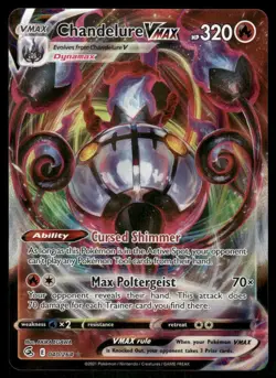 Chandelure VMAX 040/264 - Holo Fusion Strike - VMAX Rare NM - Image 1