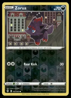 Zorua 102/203 - Evolving Skies - Reverse Holo Common NM - Image 1
