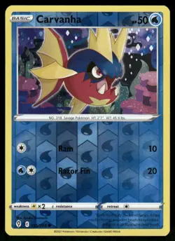 Carvanha 035/203 - Evolving Skies - Reverse Holo Common NM - Image 1