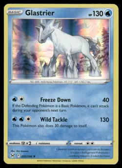 Glastrier 051/196 - Holo Lost Origin - Rare NM - Image 1