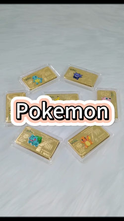 Pokemon Collectible 1 oz. Gold-Plated Bars - 7pc. Set With Case and Certificate! - Image 2