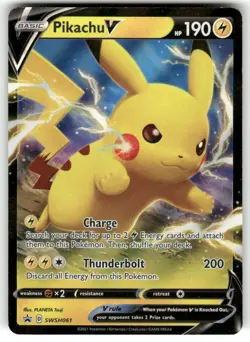 Pikachu V SWSH061 - Holo Sword & Shield Promo - Promo NM - Image 1