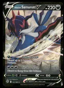 Hisuian Samurott V 101/189 - Holo Astral Radiance - V Rare NM - Image 1