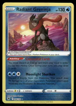 Radiant Greninja 046/189 - Astral Radiance - Holo Radiant Rare MP - Image 1