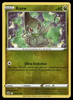 Axew 110/172 - Brilliant Stars - Reverse Holo Common NM - Image 1