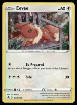 Eevee SWSH175 - Holo Sword & Shield Promo - Promo NM - Image 1