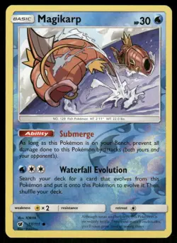 Magikarp 17/111 - Crimson Invasion - Reverse Holo Common NM - Image 1
