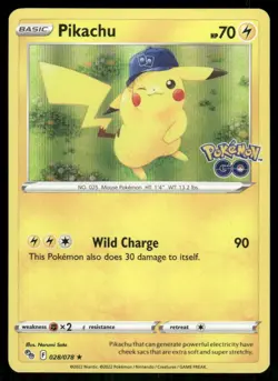Pikachu 028/078 - Holo Pokemon GO - Rare NM - Image 1