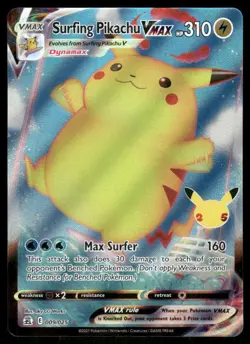 Surfing Pikachu VMAX 009/025 - Holo Celebrations - VMAX Rare NM - Image 1