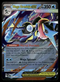 Mega Greninja ex 022/086 - Chaos Rising - Holo Double Rare NM - Image 1