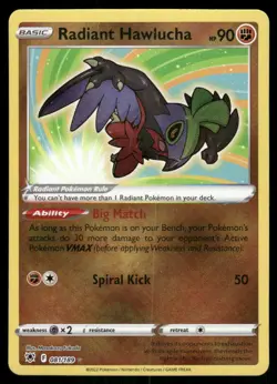 Radiant Hawlucha 081/189 - Astral Radiance - Holo Radiant Rare NM - Image 1